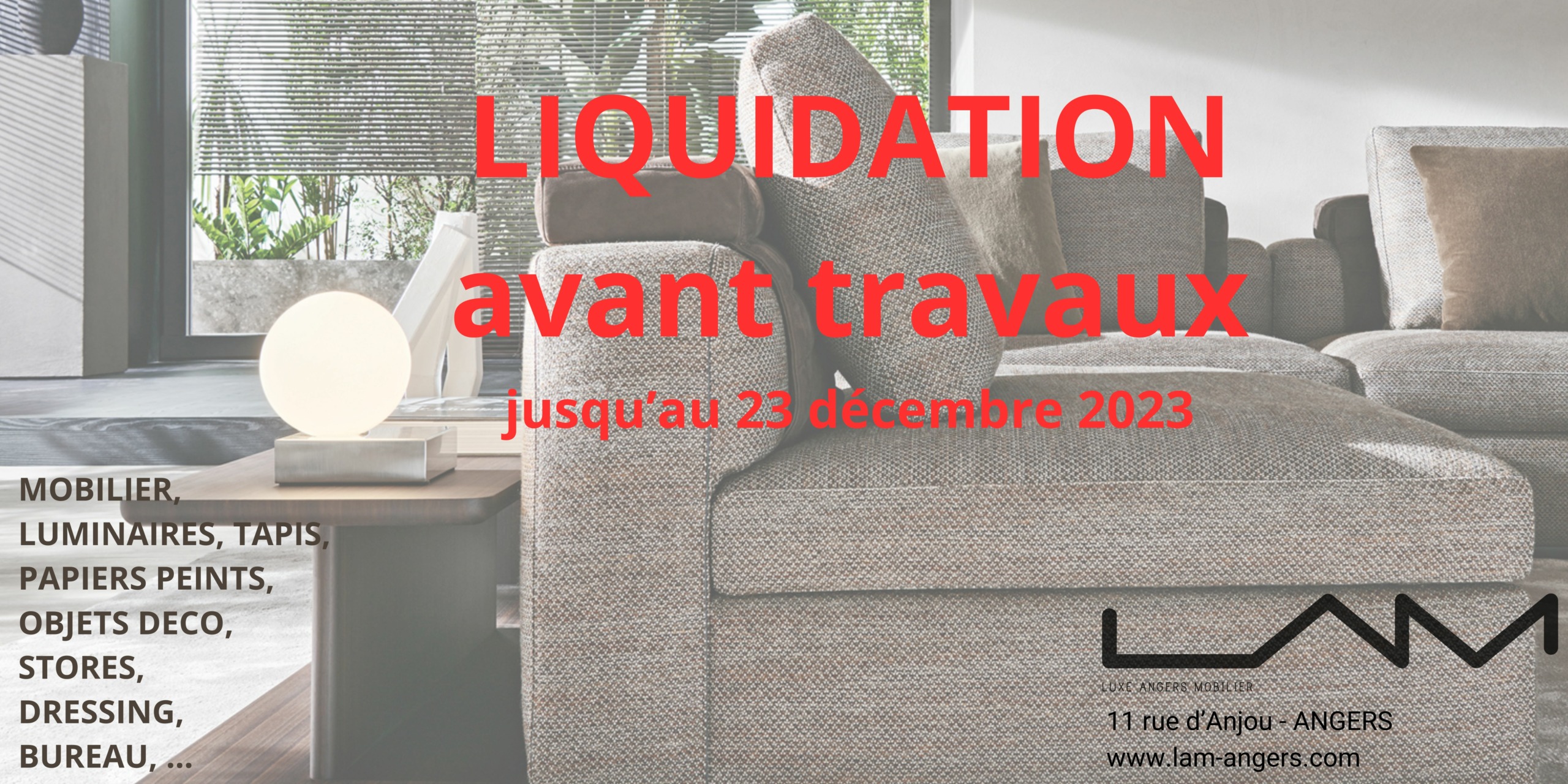 Liquidation avant travaux LAM Angers